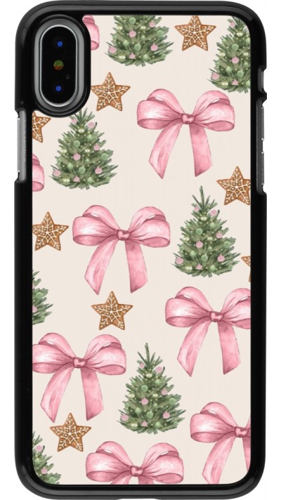 Coque iPhone X / Xs - Christmas 25 Vintage Ribbons