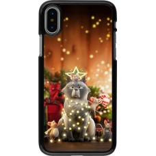 Coque iPhone X / Xs - Christmas 25 Xmas Cat