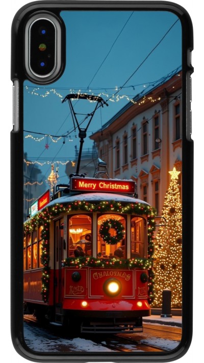 Coque iPhone X / Xs - Christmas 25 Xmas Train