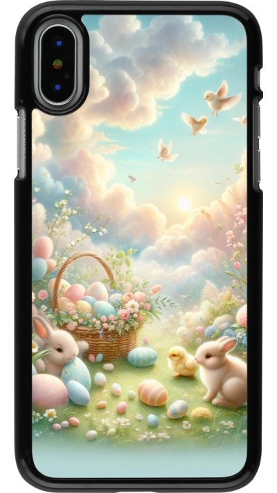 iPhone X / Xs Case Hülle - Ostern 2025 Pastell Ostern