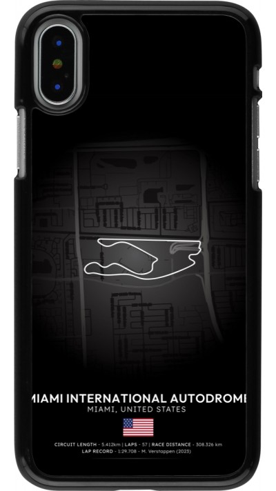 iPhone X / Xs Case Hülle - F1 Track 2025 Miami