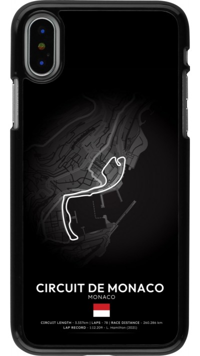 iPhone X / Xs Case Hülle - F1 Track 2025 Monaco