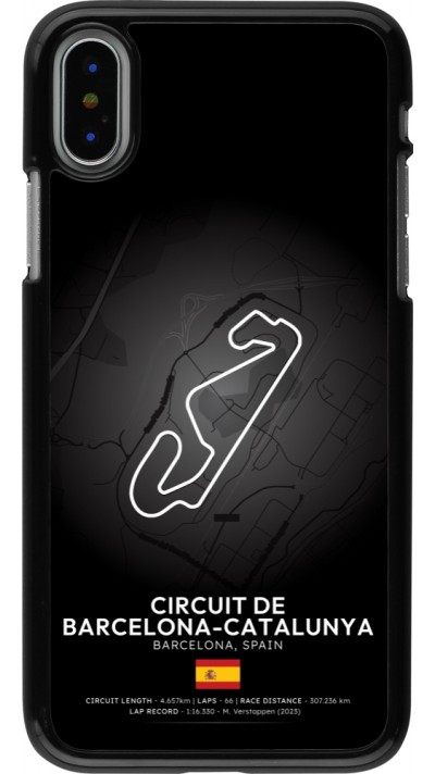 iPhone X / Xs Case Hülle - F1 Track 2025 Spain