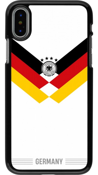 Coque iPhone X / Xs - Maillot de football Allemagne 2026 personnalisable