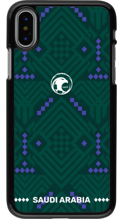 Coque iPhone X / Xs - Maillot de football Arabie saoudite 2026 personnalisable