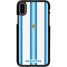Coque iPhone X / Xs - Maillot de football Argentine 2026 personnalisable