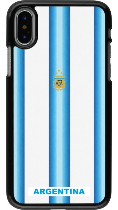 Coque iPhone X / Xs - Maillot de football Argentine 2026 personnalisable