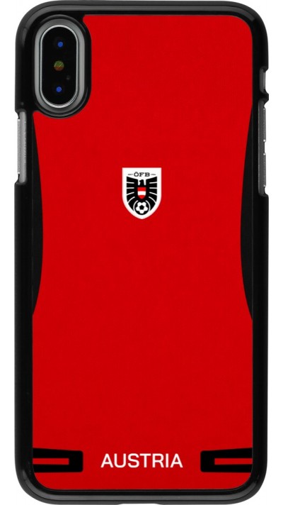 Coque iPhone X / Xs - Maillot de football Autriche 2026 personnalisable