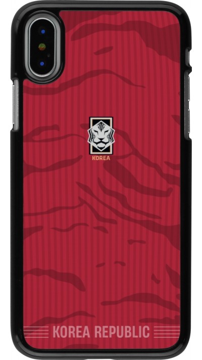 Coque iPhone X / Xs - Maillot de football Corée du Sud 2026 personnalisable