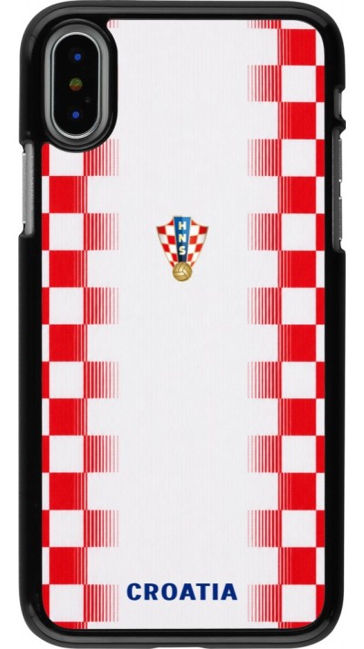 Coque iPhone X / Xs - Maillot de football Croatie 2026 personnalisable
