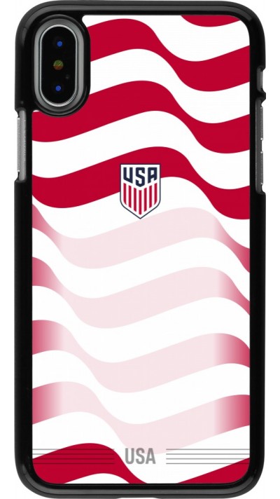 Coque iPhone X / Xs - Maillot de football États-Unis 2026 personnalisable