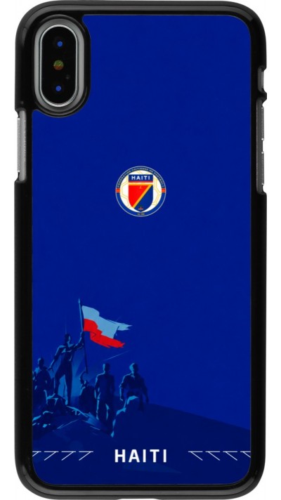 Coque iPhone X / Xs - Maillot de football Haiti 2026 personnalisable