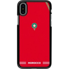 Coque iPhone X / Xs - Maillot de football Maroc 2026 personnalisable