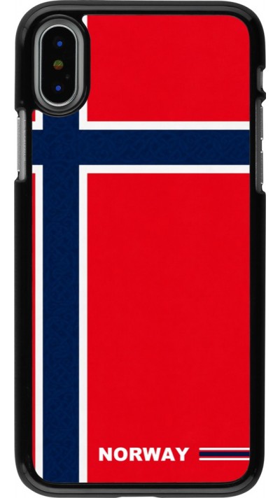 Coque iPhone X / Xs - Maillot de football Norvège 2026 personnalisable