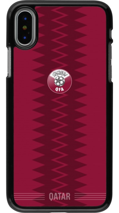 Coque iPhone X / Xs - Maillot de football Qatar 2026 personnalisable