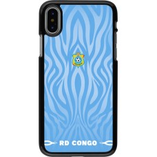 Coque iPhone X / Xs - Maillot de football RD Congo 2026 personnalisable