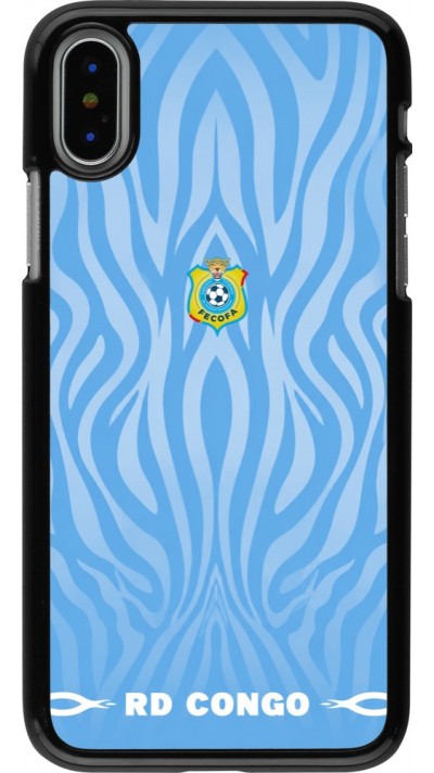 Coque iPhone X / Xs - Maillot de football RD Congo 2026 personnalisable