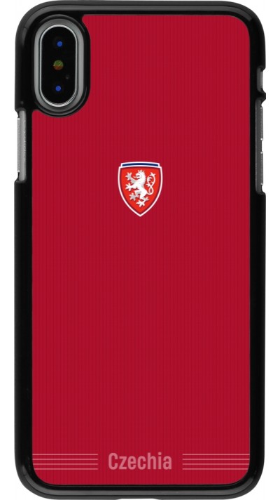 Coque iPhone X / Xs - Maillot de football Répuplique Tchèque 2026 personnalisable