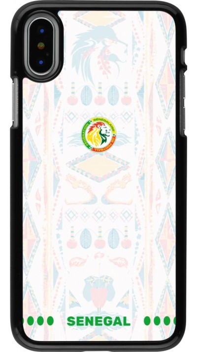 Coque iPhone X / Xs - Maillot de football Sénégal 2026 personnalisable