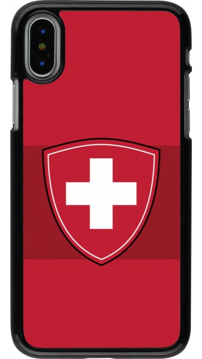 Coque iPhone X / Xs - Hockey World Championship Ecusson Suisse