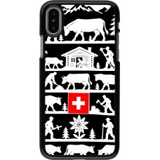 Coque iPhone X / Xs - Poya Suisse 1 noir