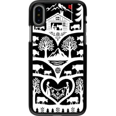 Coque iPhone X / Xs - Poya Suisse 2 noir