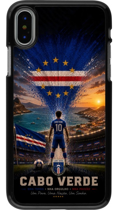 Coque iPhone X / Xs - Football Cap-Vert splash 2026