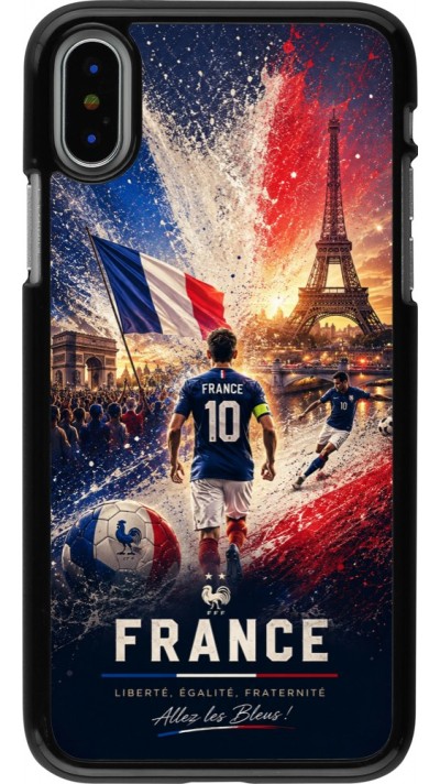Coque iPhone X / Xs - Football France splash 2026