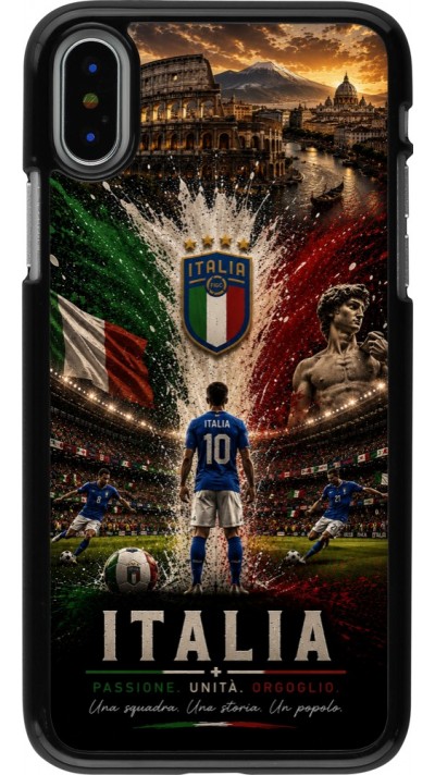Coque iPhone X / Xs - Football Italie splash 2026