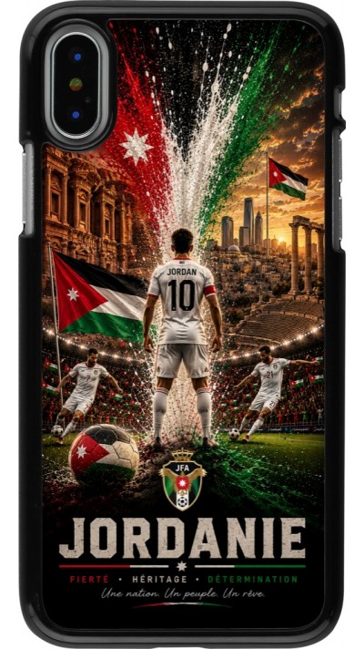 Coque iPhone X / Xs - Football Jordanie splash 2026