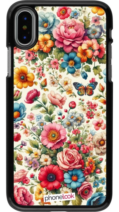Coque iPhone X / Xs - Spring 25 printemps fleuri