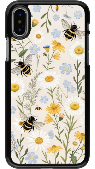 iPhone X / Xs Case Hülle - Pattern bees Spring 2026