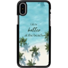 Coque iPhone X / Xs - Summer 2025 Life is better at the beach