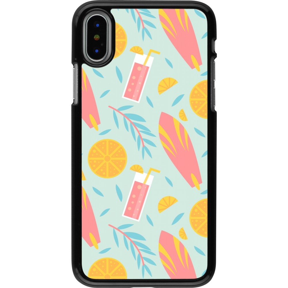 Coque iPhone X / Xs - Summer 2025 Pattern citron