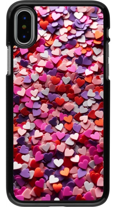 Coque iPhone X / Xs - Valentine 2025 Confetti