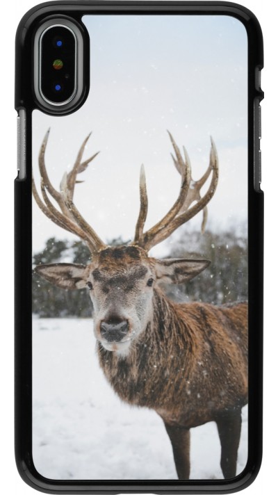 Coque iPhone X / Xs - Winter 25 Winter reindeer