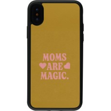 iPhone X / Xs Case Hülle - Silikon schwarz Mom 2026 Are Magic