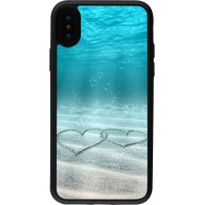 Coque iPhone X / Xs - Silicone rigide noir Summer 18 19