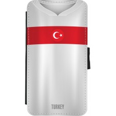 iPhone X / Xs Case Hülle - Wallet schwarz Türkei personalisierbares Fussballtrikot