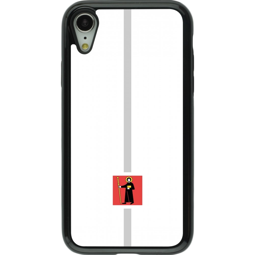 Coque iPhone XR - Hybrid Armor noir Canton GL blanc