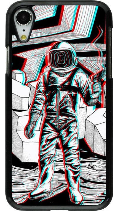 Coque iPhone XR - Anaglyph Astronaut Coque iPhone XR - Anaglyph Astronaut