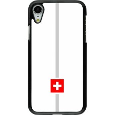 Coque iPhone XR - Canton CH blanc