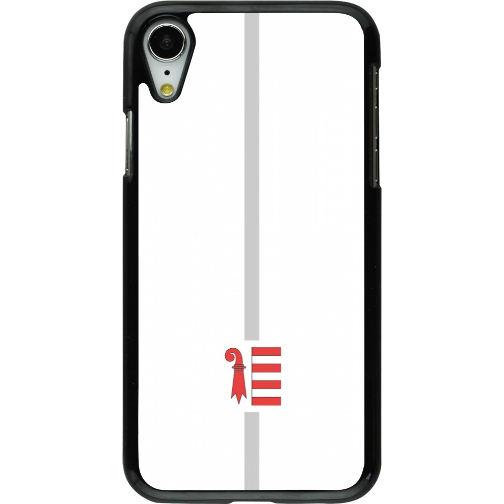 Coque iPhone XR - Canton JU blanc