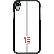 Coque iPhone XR - Canton JU blanc