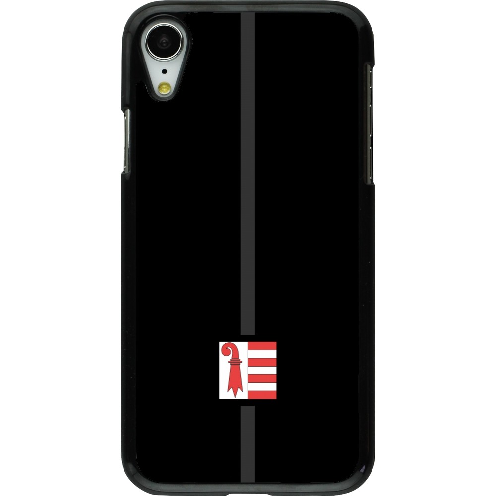 Coque iPhone XR - Canton JU noir