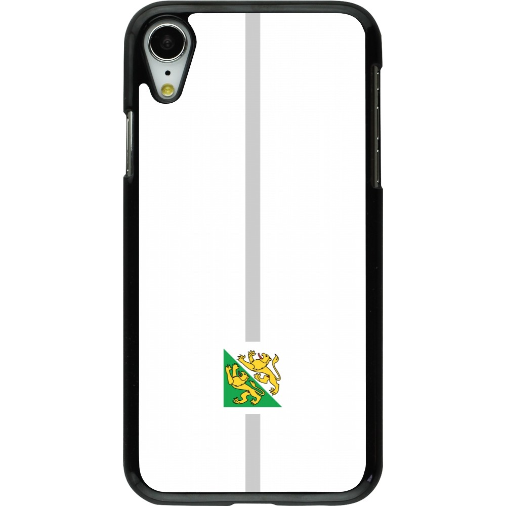 Coque iPhone XR - Canton TG blanc