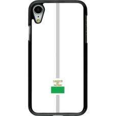 Coque iPhone XR - Canton VD blanc