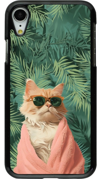 iPhone XR Case Hülle - Cat Summer Palms iPhone XR Case Hülle - Cat Summer Palms