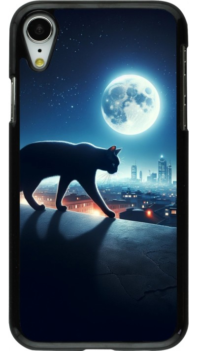 iPhone XR Case Hülle - Schwarze Katze unter dem Vollmond iPhone XR Case Hülle - Schwarze Katze unter dem Vollmond
