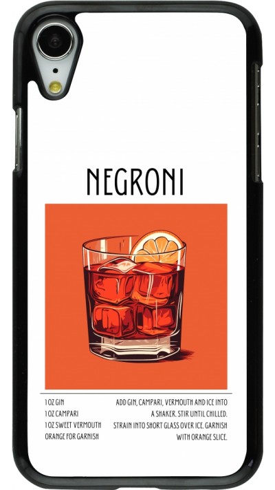 iPhone XR Case Hülle - Cocktail Rezept Negroni iPhone XR Case Hülle - Cocktail Rezept Negroni